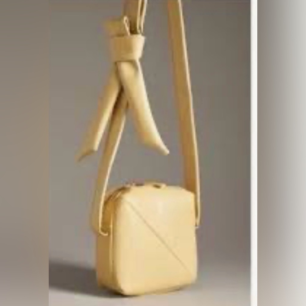 Maeve Butter Yellow Boxy Crossbody Bag